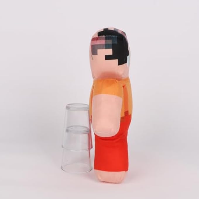 MILO AND CHIP SOFT DOLL  CUTE CHARACTERS FOR GAME FANS, COLLECTIBLE GIFT 25CM (ORANGE) - Image 4